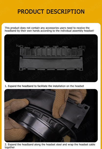 Original C5 Tactical Headset Replacement Headband/Tactical Headset Accessories/C5 Outdoor Hunting Headset Caps