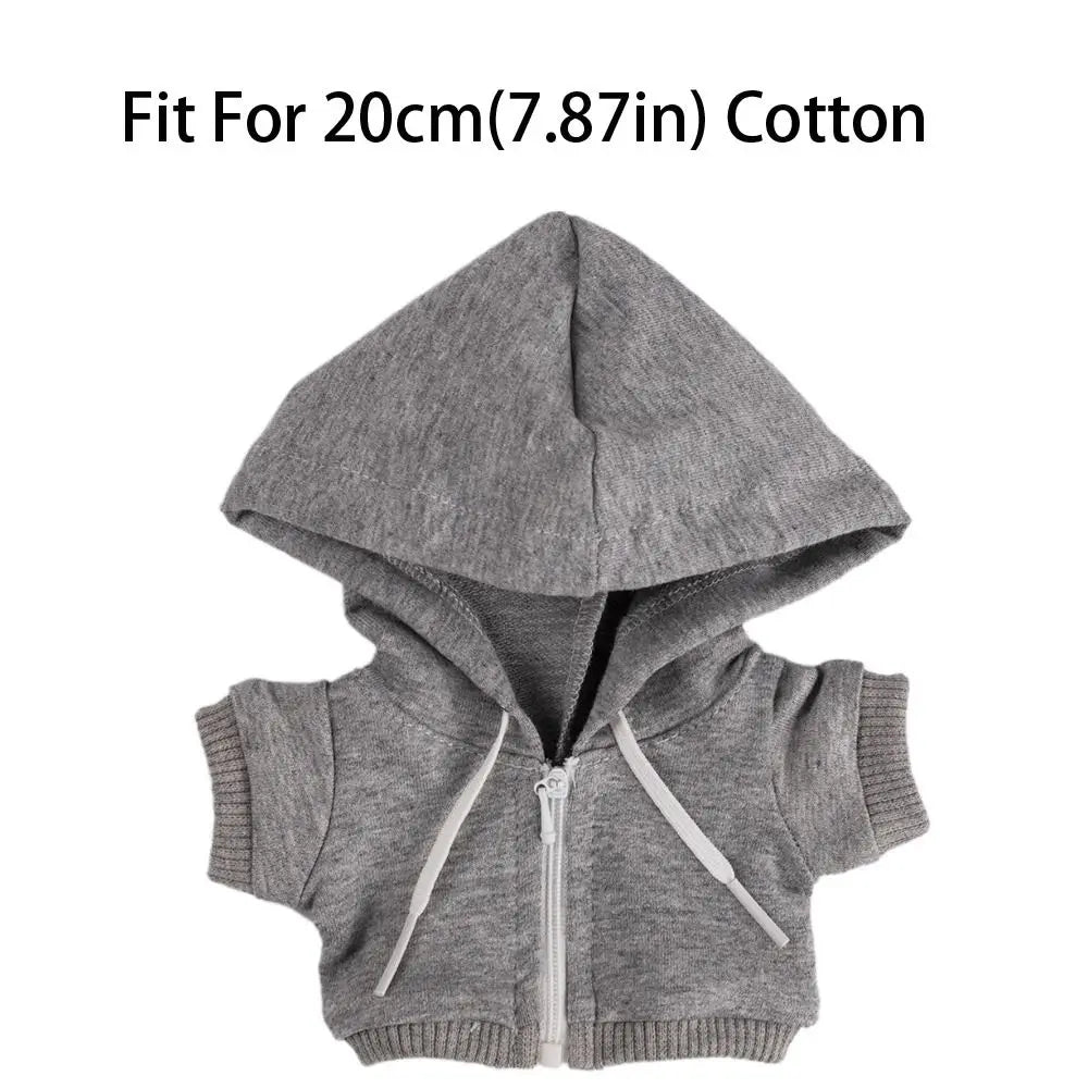 New 20cm Cotton Doll Cloth Fashion Multistyles Hoodie Clothes Cute Mini High Quality Casual Wears Clothes Accessories