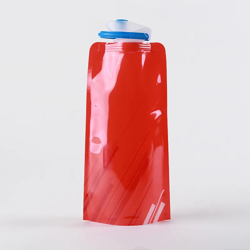 Portable Ultralight Foldable Water Bag 700ml Water Bottle Pouch Outdoor Sport Supplies Hiking Running Soft Flask Water Bottle