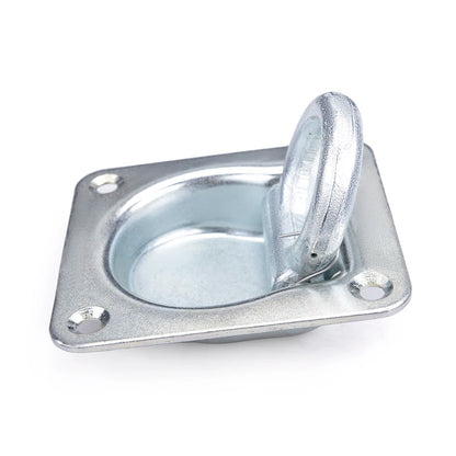 4PCS Recessed D-Ring Tie Down Anchors for Trailer, Trailer Tie Down Anchors Heavy Duty Kit for Trailer or Deliveries