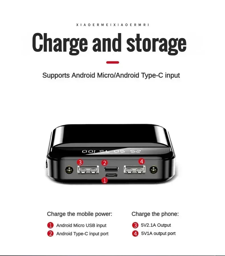 Xiaomi Power Bank 30000mAh Mini Power Bank Pocket Power Bank Small Portable Fast Charging Power Bank Mobile Phone Accessories