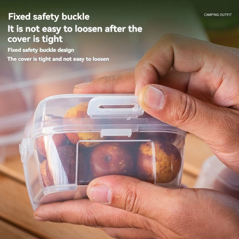 Egg Storage Box With Lid Kitchen Refrigerator Egg Box Egg Drop Rack Egg Storage Box Fridge Egg Organizer 3/4/8 Grid Egg Tray