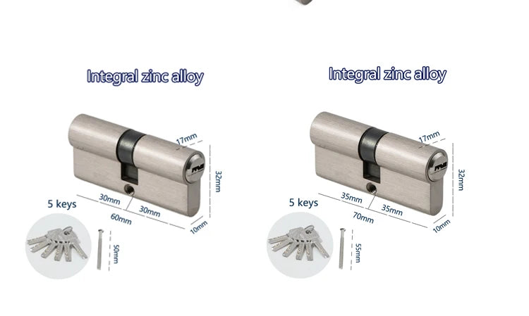 Indoor bedroom doors and windows 60 70 80 mm lock cylinder Smart door locks Electronic lock House door locks