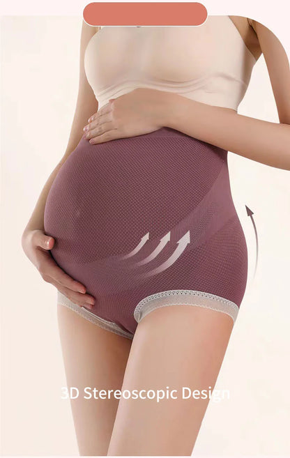 Pregnancy Panties with High Waisted Design and Belly Band Seamless and Comfortable Intimates for Expectant Mothers of All Sizes