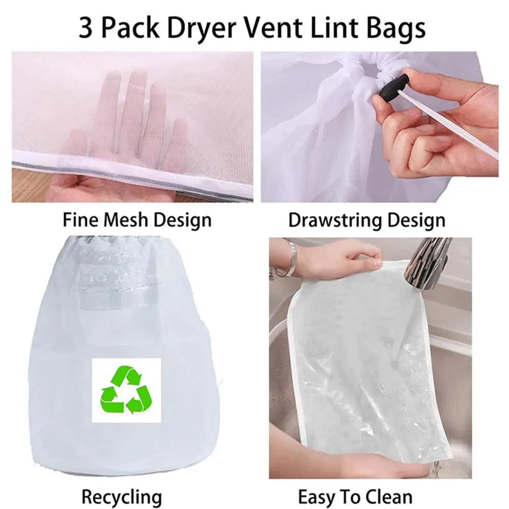 Dryer Lint Catcher Lint Collector For Dryer Reusable Fluff Cleaning Kit Dryer Vent Bucket Indoor Box For Ventless Dryer To