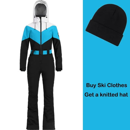 Snow Suites Winter 1PS Snowboard Wear Sports Women Snowsuits 2025 Female Windproof Skiing Suites Hooded Waterproof Ski Clothing