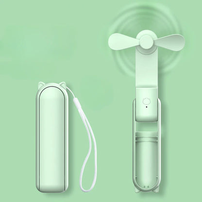 Portable Handheld Fan Mini Handheld Fan with USB Rechargeable and Adjustable Speed Suitable for Indoor and Outdoor Use