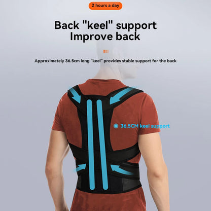Back Brace Posture Corrector Belt for Women & Men Back Lumbar Support Adjustable Shoulder Posture Support for Improve Scoliosis