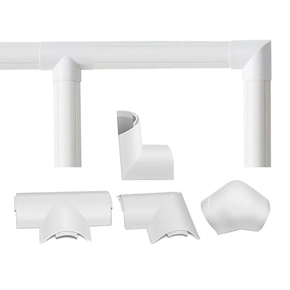 Home Office Data Line Fixed Box Finishing Storage Box Family Wall Cable Sleeve Management Organizer Protector Track Storage Box