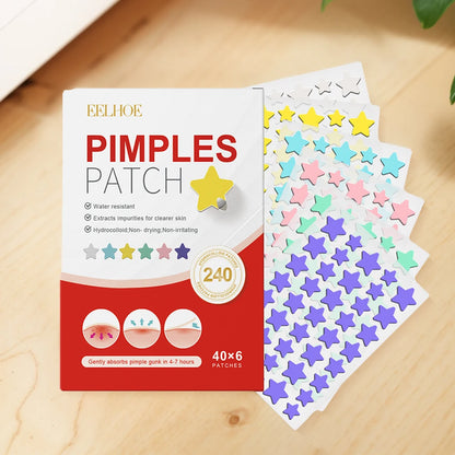 240pcs Pimple Patches Salicylic Acid Tea Tree Hydrocolloid Acne Patches Cute Star Pimple Patches for Healing Zit Patch