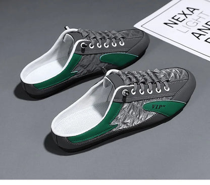 Half Slipper for Men Classic Summer Casual Shoes Men's Flat Shoe Slippers Concise Men Sneakers