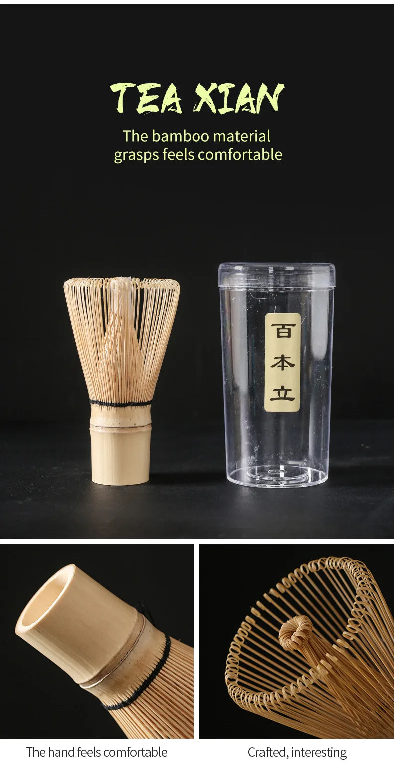 Matcha Whisk Set includes Matcha Whisk and Scoop The Perfect Bamboo Whisk for Matcha Tea Japanese Tea Making Tools