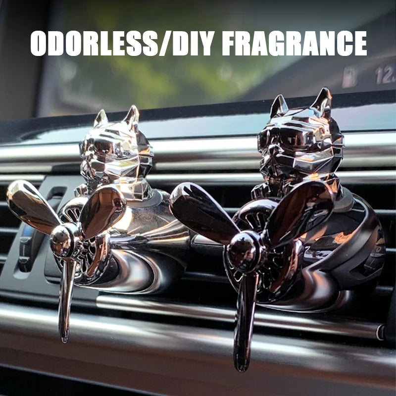 DIY perfume odorless ornaments airplane pilot bulldog car air fresheners decorations accessories aroma vent fragrance diffuser