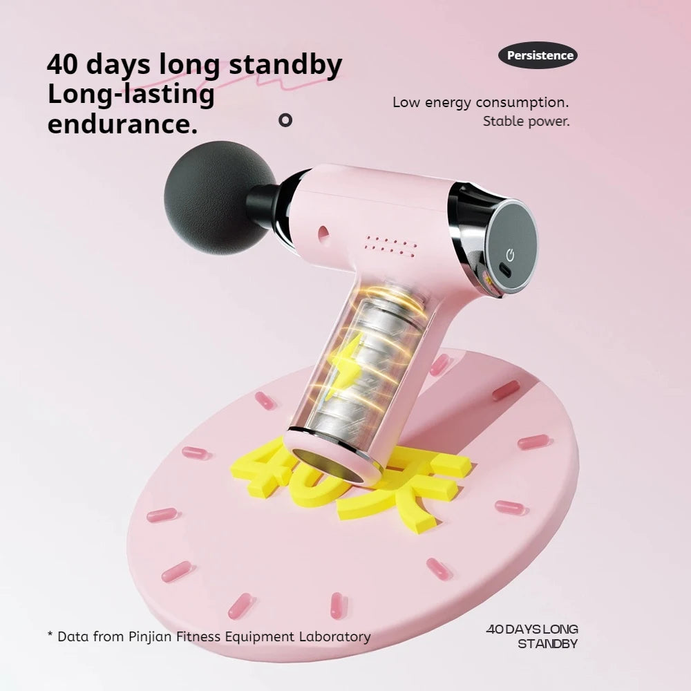 Mini Massage Gun Deep Tissue Muscle Relief Electric Portable for Home Gym Sports Recovery Rechargeable Tool