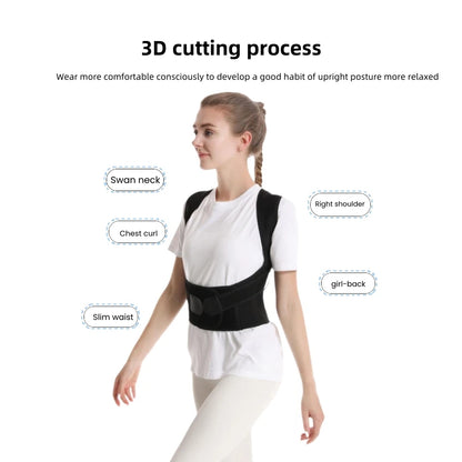 Posture Back Brace Adjustable Back Support Strap to Men and Women Prevent Spinal Distortion and Hunchback Suitable for Exercise