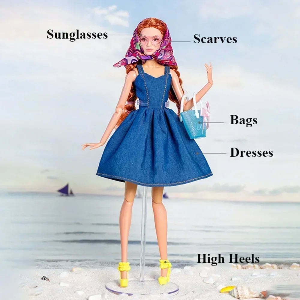 Fashion Doll Party Clothes Casual Wears Elegant PU Leather Coat 10 Styles Princess Windcoat Skirt 11.5