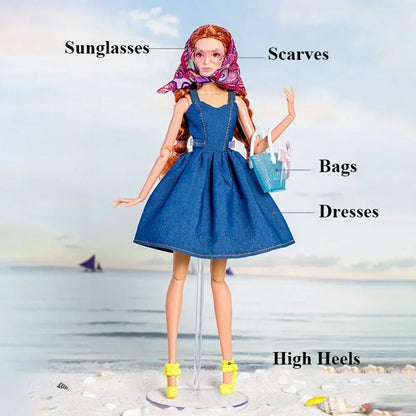 Fashion Doll Party Clothes Casual Wears Elegant PU Leather Coat 10 Styles Princess Windcoat Skirt 11.5