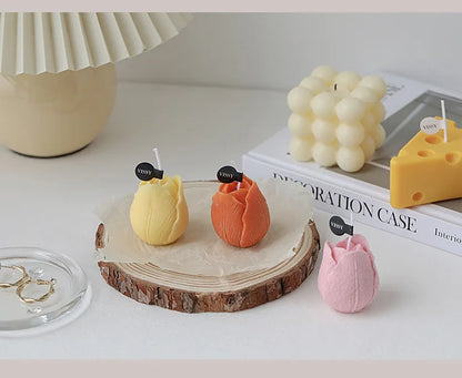 Tulip Scented Candles Gifts Handmade Birthday Gifts Decorative Ornaments Flower Shaped Candles