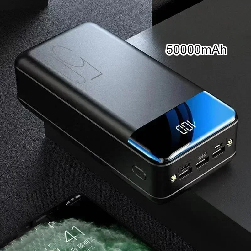 50000mAh Large Capacity Power Bank Mobile Phone Super Fast Charging Mobile Power Tablet Mobile Computer External Power Supply