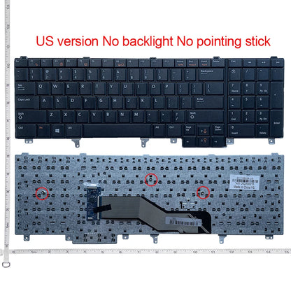 US/RU/LA Laptop Keyboard For Dell Latitude E6520 E5520 E5530 E6530 M4700 M6700 M4600 M6600 M4800 M6800 E6540 P14F P15G P19F P25G