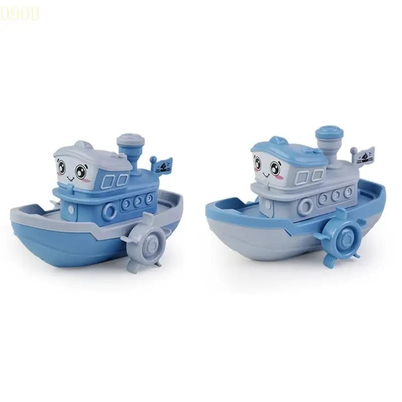 090B Bathtub Toy for Babies Lovely Cartoon Clockwork Float Cartoon Ship Boat Little Cruise Ship Interesting Clockwork Toy