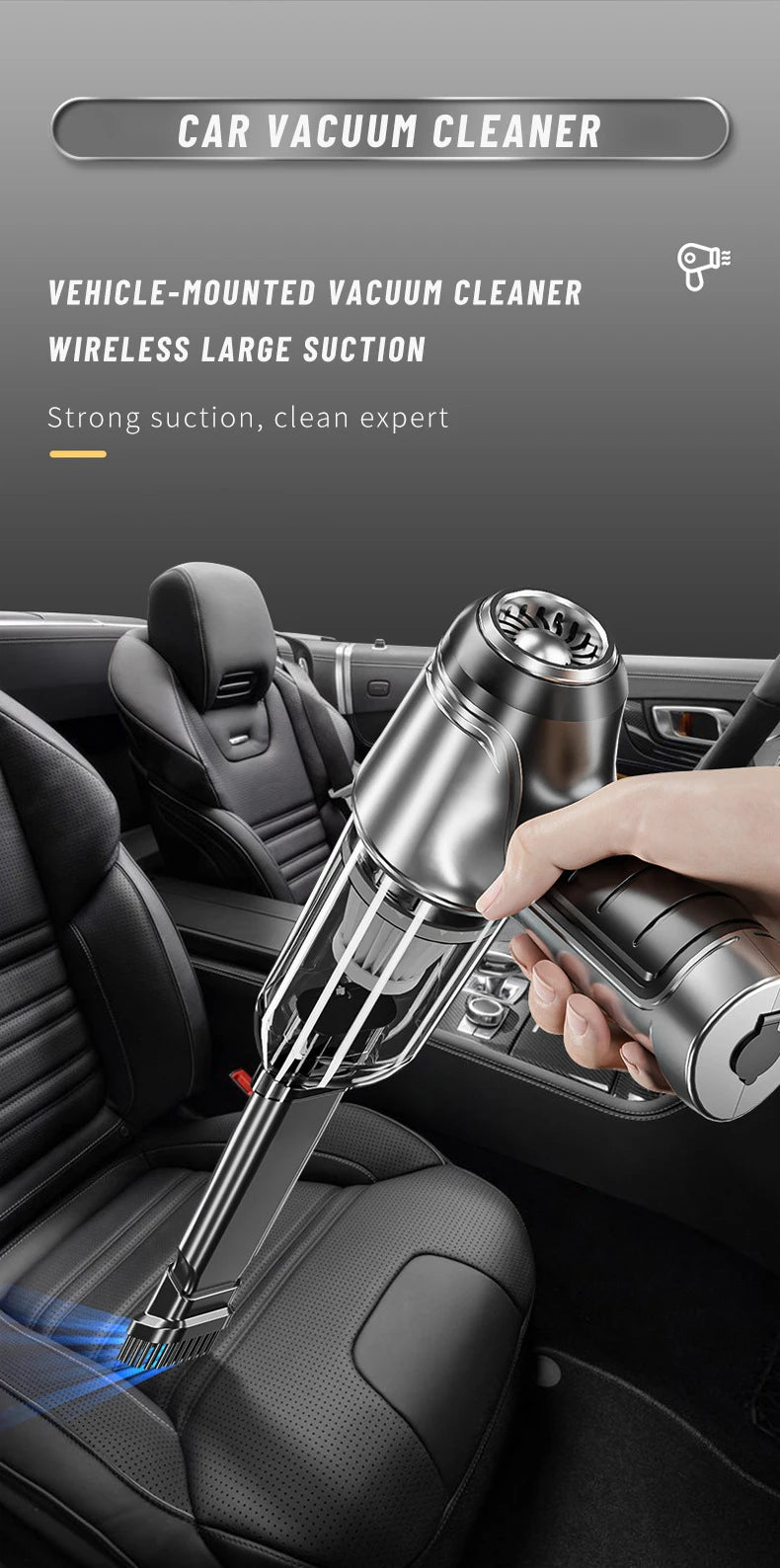 Car Vacuum Cleaner Auto Robot Wireless Cleaning Machine Automotive Car Accessories Home Appliance Tools  Strong Suction Cleaners