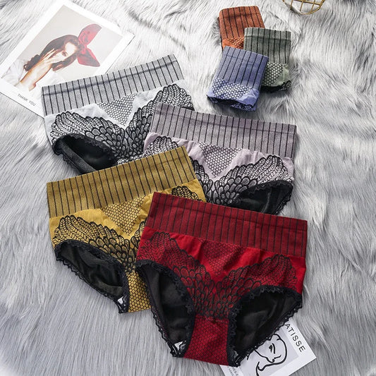 2PCS High Waist Hip Hugger Tummy Tucking Panties Seamless Plus Size Shapewear Panties Graphene Underwear Triangle Palazzo Pants