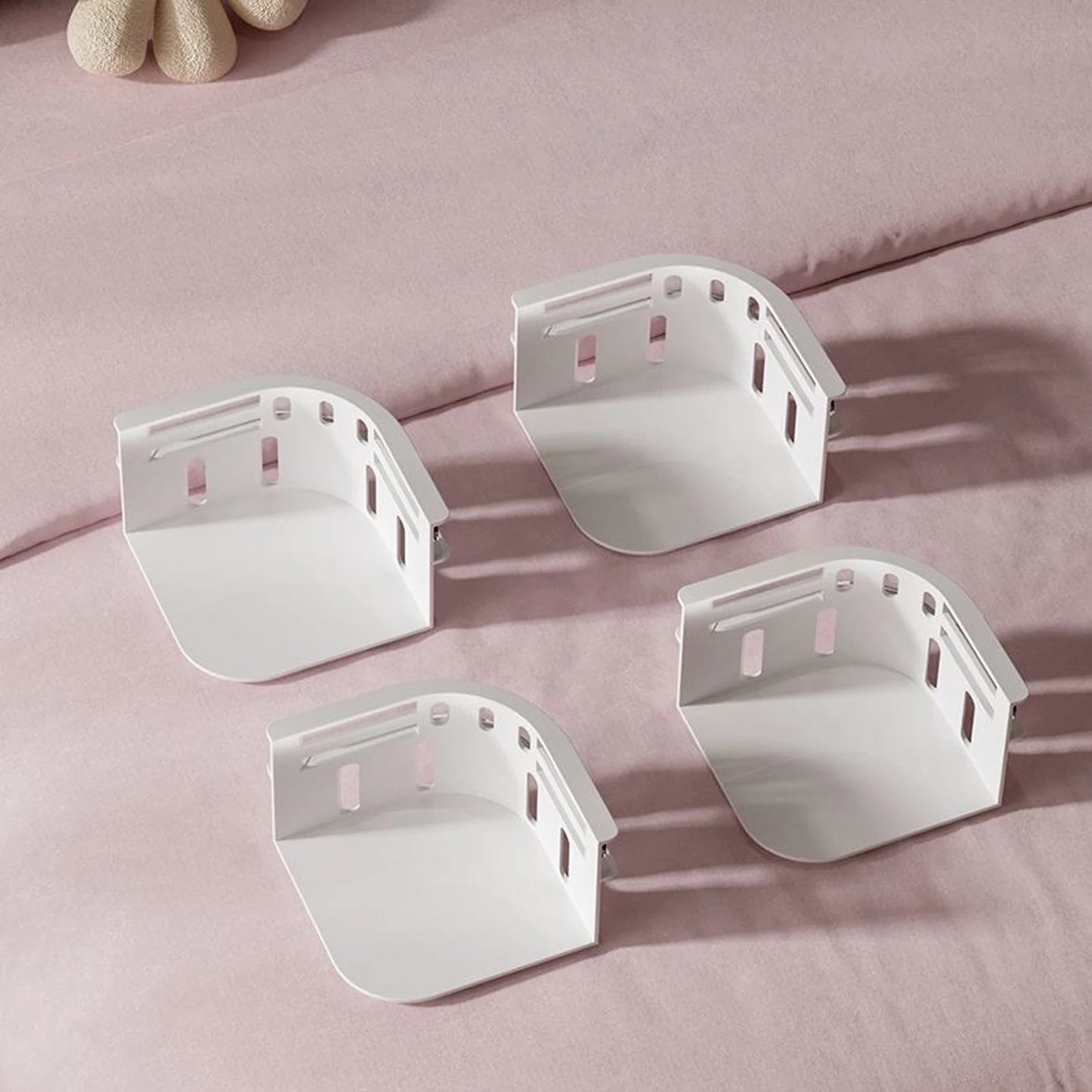 4-Pack Invisible Bed Bed Sheets Set Holder Multi-Functional Fixed Clip Safe Needleless Bed Bed Sheets Anti-Shift Invisible Buckle Four-Corner Holder, Bed Sheets Fastener Bracket