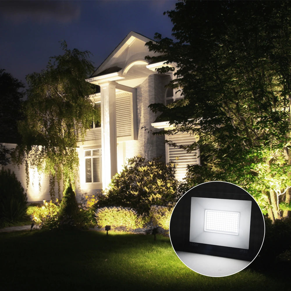 LED Floodlight Outdoor LED Spotlight High Brightness Outdoor LED Lights 10W 20W 30W 50W 100W AC 220V Light For Garden Street Lig