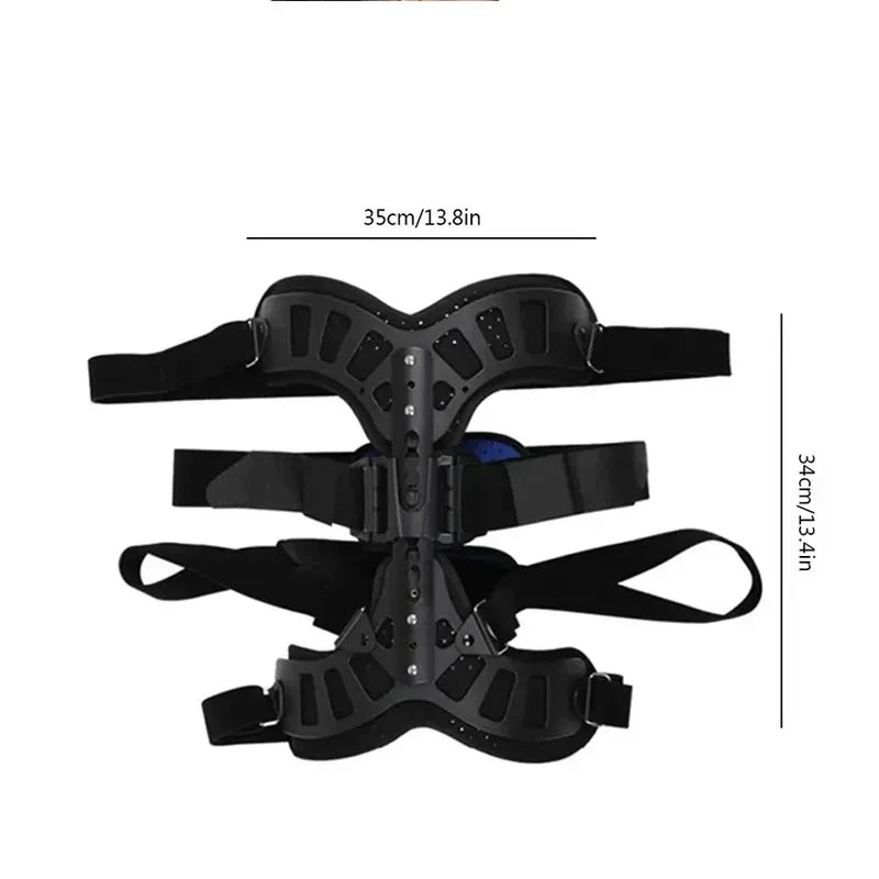 Fixed Spinal Brace Aluminium Alloy Breathable Fixed Spinal Straightener Brace for Children Adults Scoliosis Correcting Brace