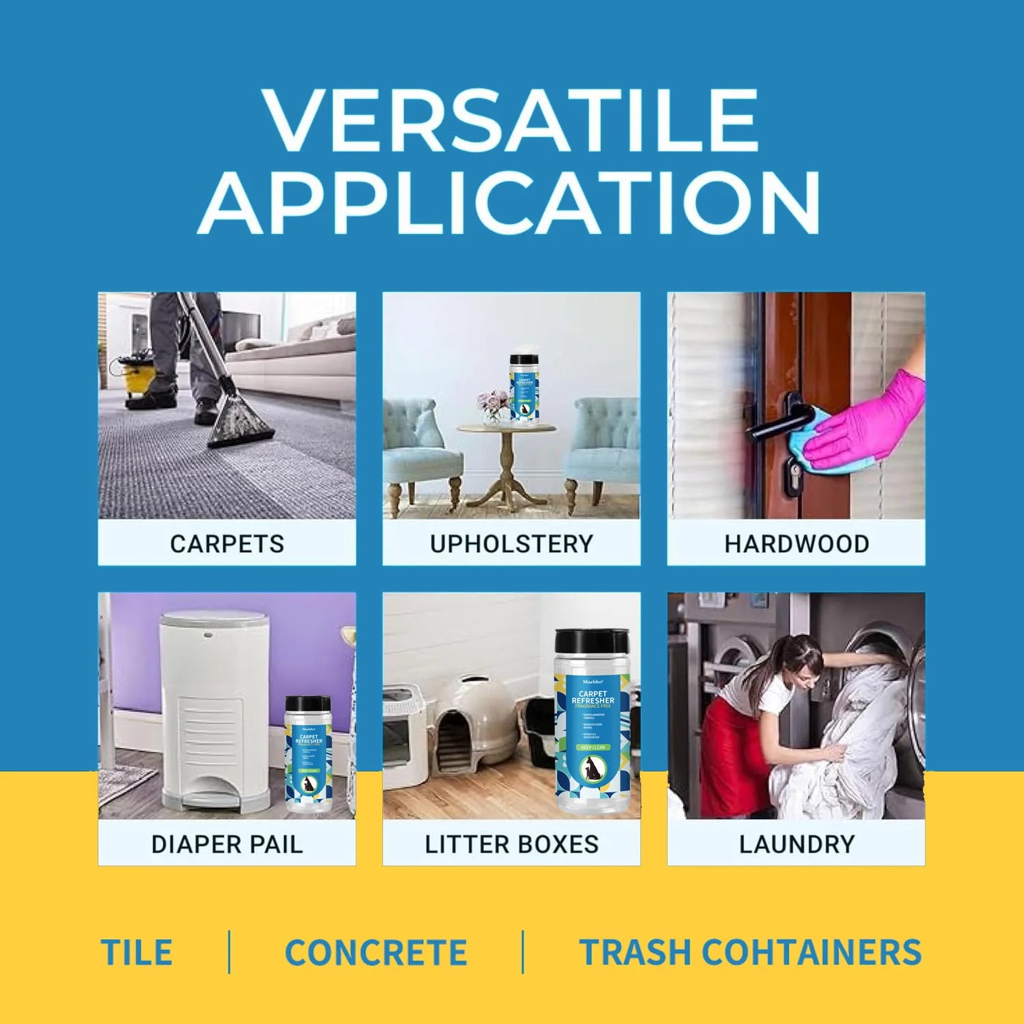 Carpet Deodorizing Powder Powerful Pet Smell Eliminator & Urine Odor Dust Remover Refresher for Home Carpet Cleaning Accessories