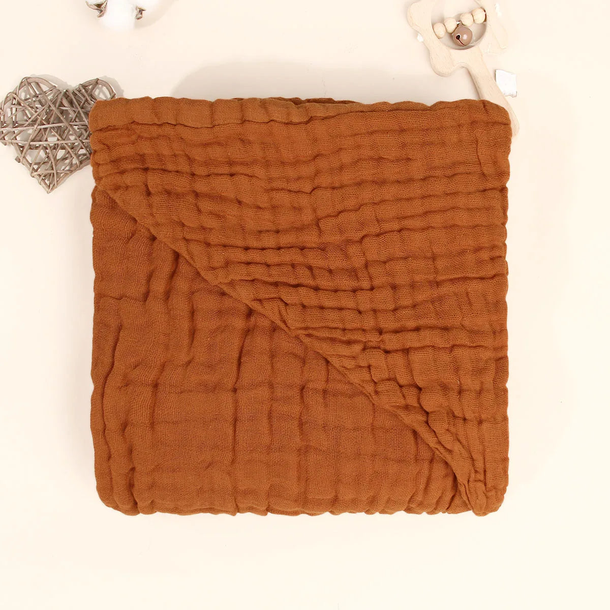 Baby Towels for Newborn 100% Muslin Cotton Baby Bath Towel with Hood for Babies, Infant, Toddler and Kids, Large 32x32Inch