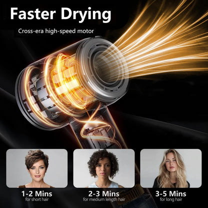 Hair dryer household blue light hot and cold air high power