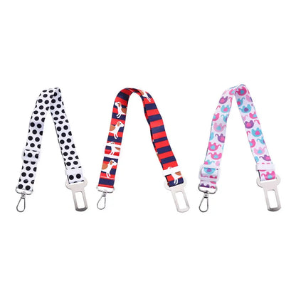Small Medium Dogs Pet Products Cat Harness Leash Outdoor Accessories Dog Car Seat Belt Travel Clip Seatbelt Pet Travel Supplies