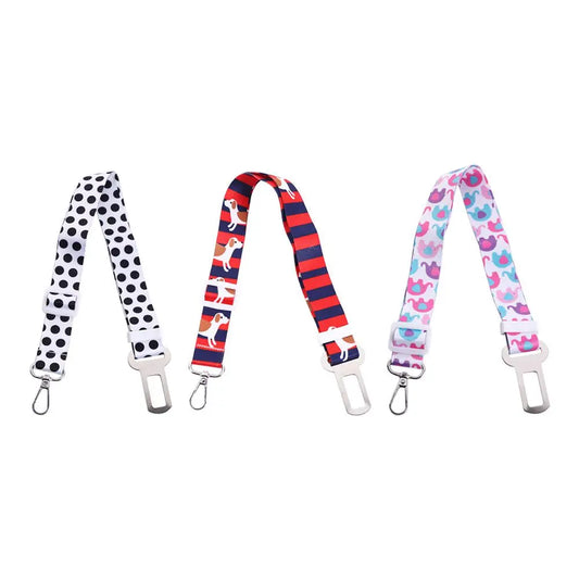 Small Medium Dogs Pet Products Cat Harness Leash Outdoor Accessories Dog Car Seat Belt Travel Clip Seatbelt Pet Travel Supplies