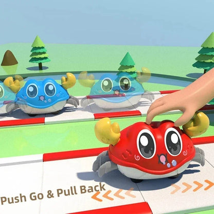 Crawling Crab Toys for Baby,Crawling Sensory Toys Infant Learning Crawl Toddler Development Babies Interactive Walking for 0-12M