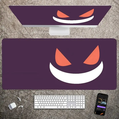 MINISO P-Pokemon-Gengar Grande Mousepad Large Gaming Mouse Pad Lock Edge Thickened Computer Keyboard Table Desk Mat