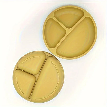 Best-Selling Silicone Children's Dinner Plate - Non-Slip, Separate Tableware & Baby Food Bowl - Perfect for Little Hands!