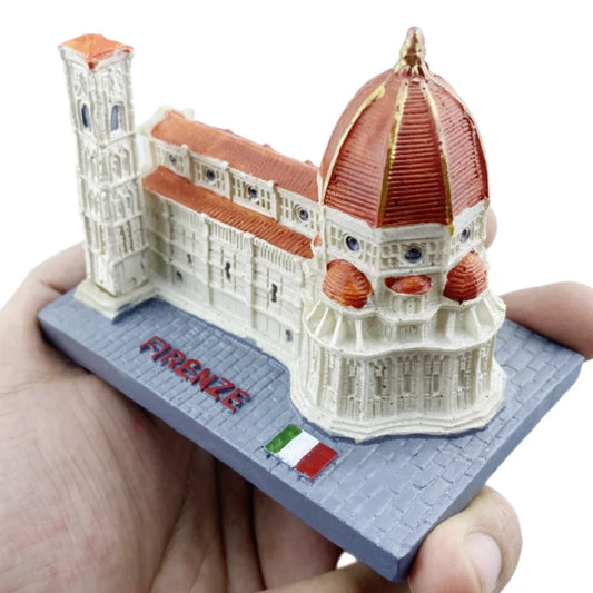 Florence Cathedral Italy Resin Handicraft Souvenirs Desktop Ornament Indoor Table Buildings Home Decoration Collection Gift