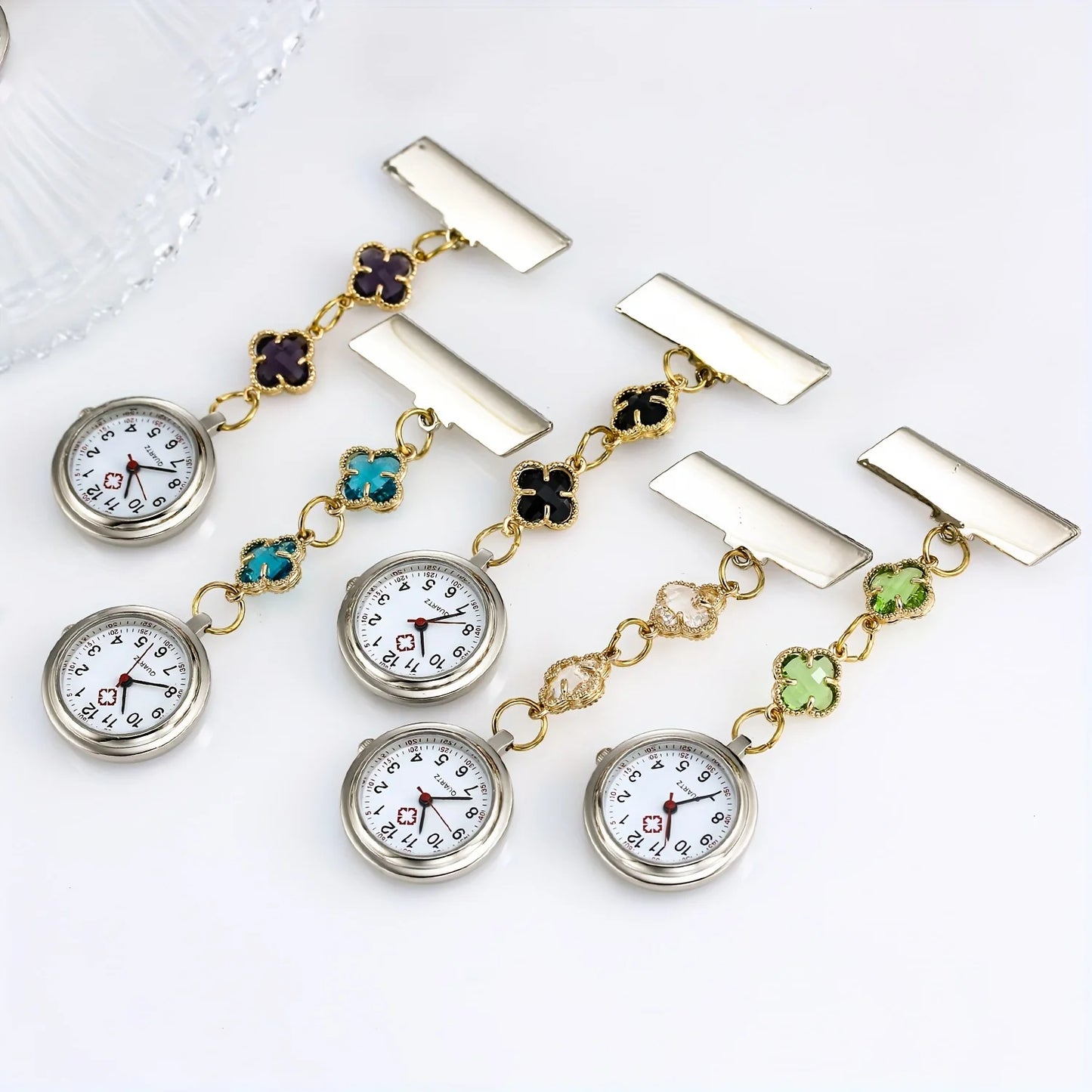 1pc new nurse watch chest watch fashionable and cute quartz pocket watch simple hanging watch simple hanging watch
