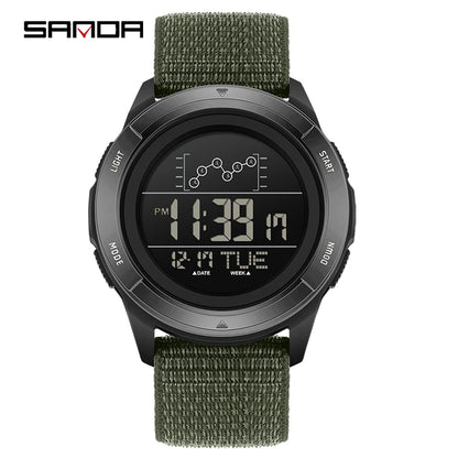 SANDA 2198 Single Monitor Male Student Electronic Watch Multifunctional Waterproof sports Student Electronic Watch 2025