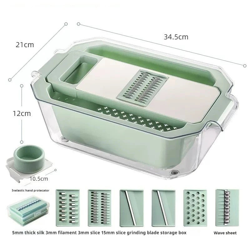 NEW Multifunctional Vegetable Slicers ,Potato Thread Cucumber Slicer Food chopper Kitchen Tool for shpper Knife utensils Cutter