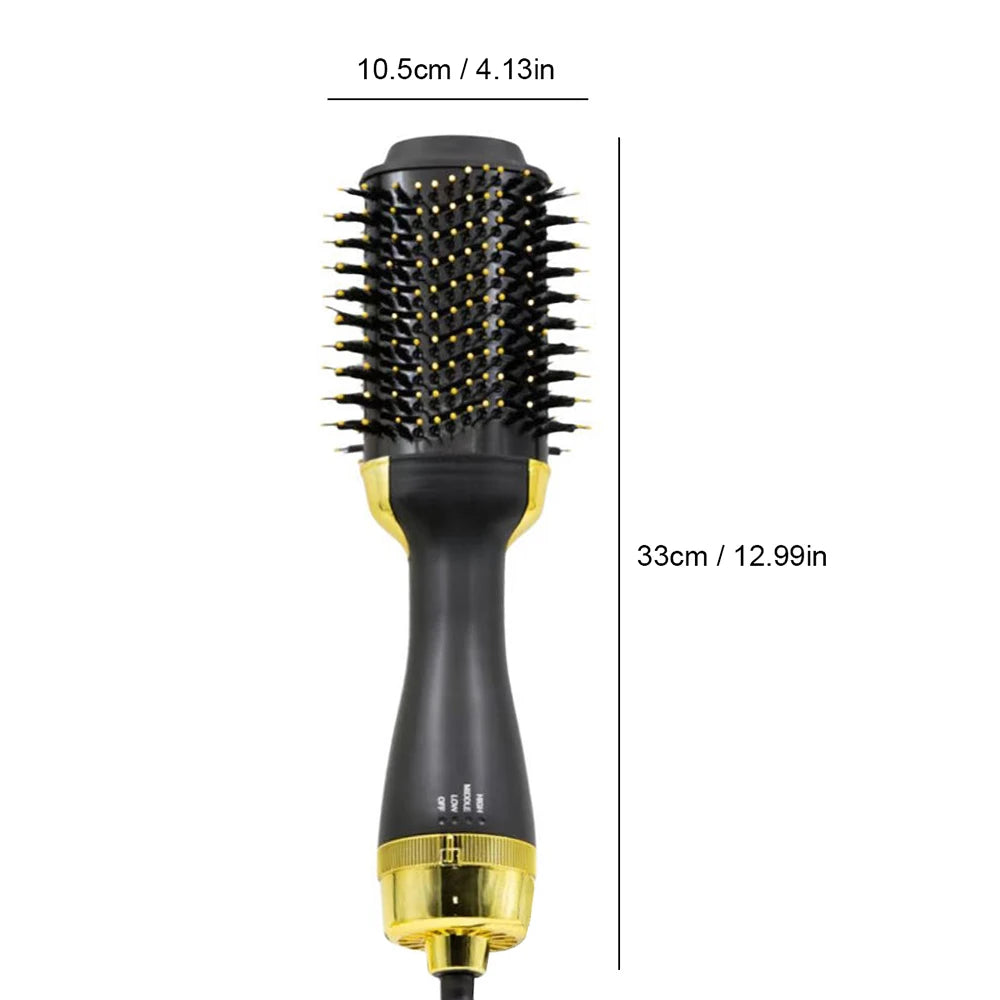 Multi in one electroplating hair dryer brush and fuller, one-step hair dryer suitable for straight and curly hair