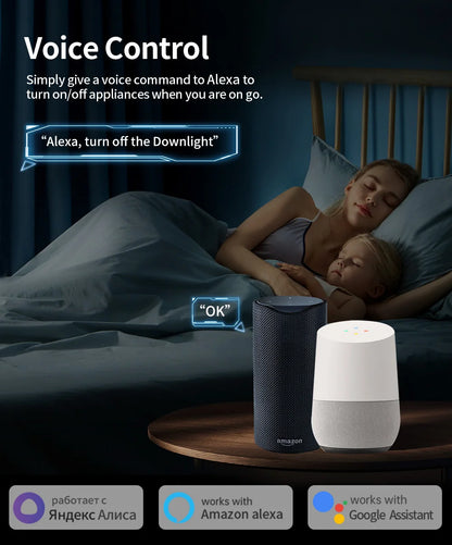 Tuya WIFI Smart Socket EU 16A/20A Wifi/Zigbee3.0 Smart Plug With Power Monitoring Smart HomeVoice Control Support  Alexa