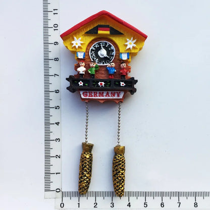 Beautiful Fridge Magnets Souvenir Cuckoo Clock Fridge Magnet Refrigerator Stickers Decorative Magnets Magnetico Refrigerador
