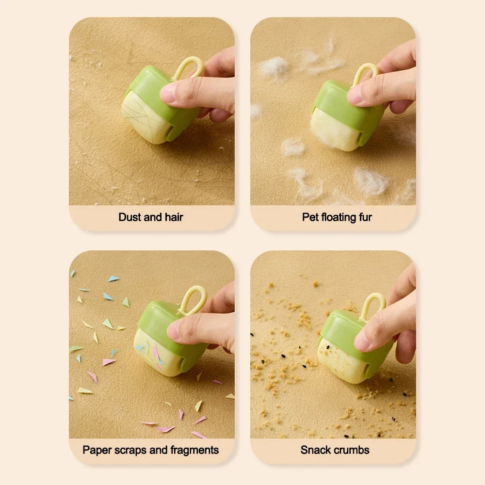 Reusable Portable Roller Clothes Pet Hair Remover Dust Removal Eliminator Brush Hairs Sticky Mini Gel Lint Roller From Clothes