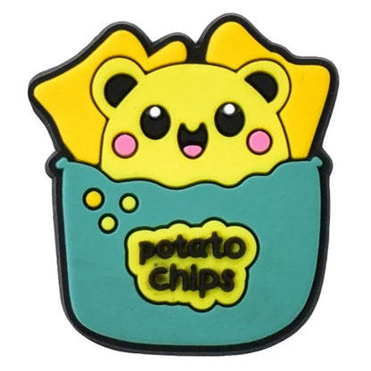 Cute Food Shoe Charms Decoration for Crocs Pin Accessories Charms Bracelet Wristband DIY Shoe Party Gifts