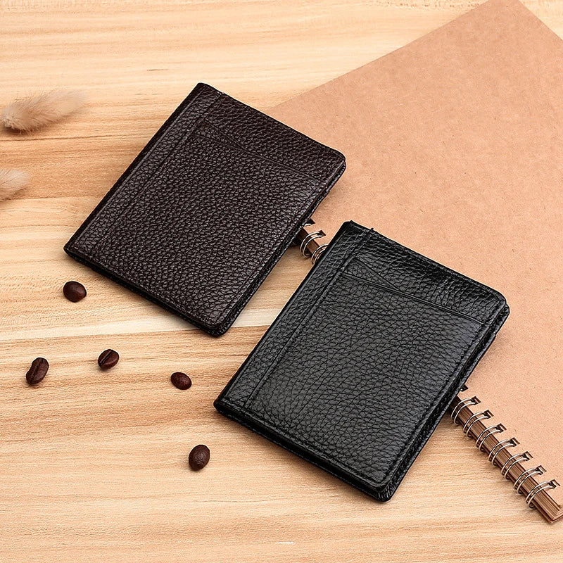 Card Bag Business Wallet Multifunctional Business Card Bag Clip Card Set Multi-Card Bits Driver License Storage Leather Card Bag