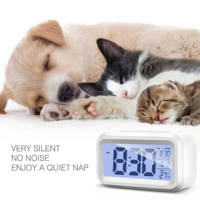 Digital LCD Alarm Clock with Calendar Thermometer alarm clock alarm clock digital desk clock