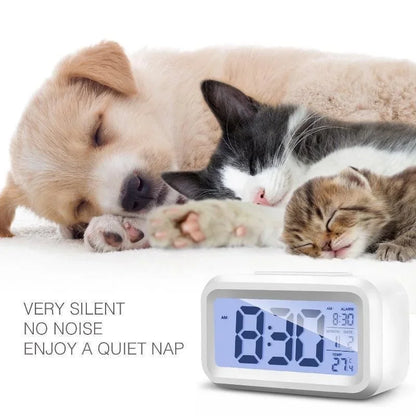 Digital LCD Alarm Clock with Calendar Thermometer alarm clock alarm clock digital desk clock